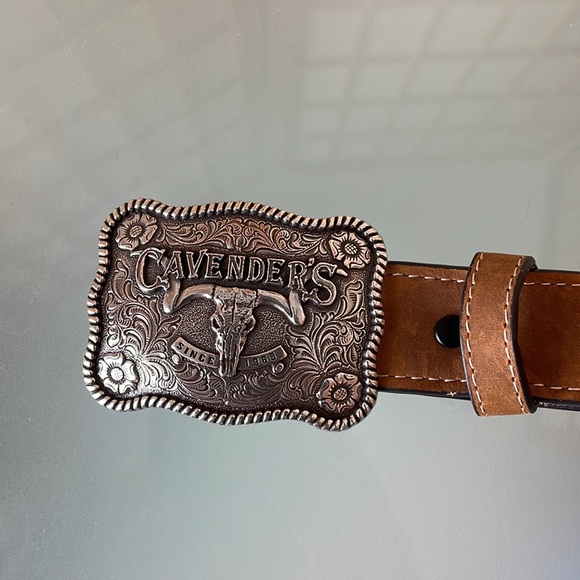 Cavender’s Leather Belt Size 28 - Picture 4 of 14